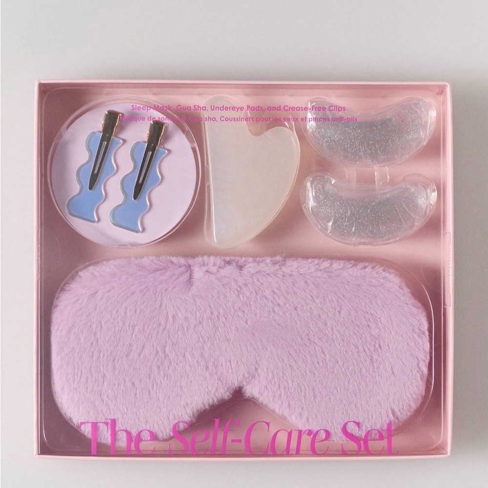 Pink Self-Care Set with Eye Mask and Accessories (New)